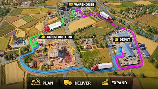 Highway Heroes: Truck Manager мод скриншот 1